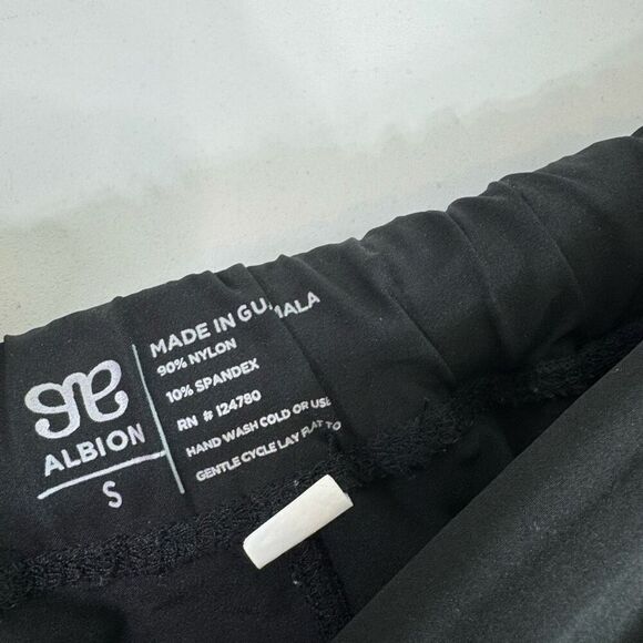 Albion Joggers Womens Small Tall Pants Black Tapered Ankle Zippers - Picture 4 of 11